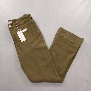 Blue Artemis Pants Sculpt Lift Stretch Flare Tan Khaki Women Size 14 NWT
